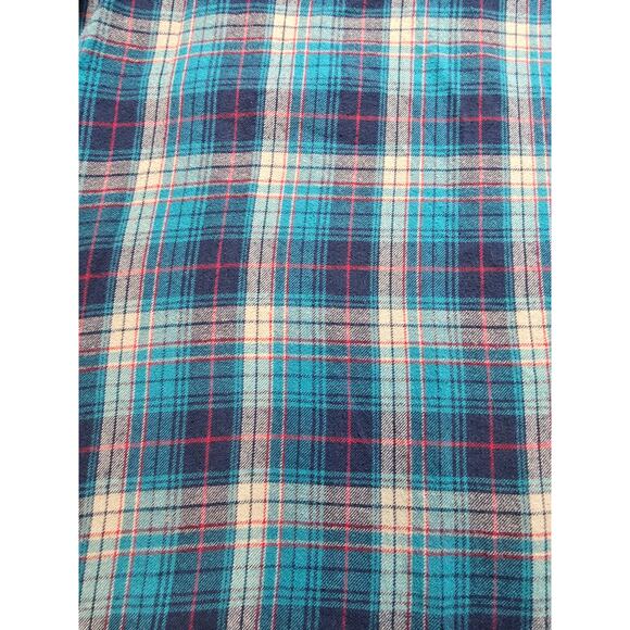 Natural Reflections Blue Plaid Flannel Womens Size XL Soft Lightweight - Picture 7 of 8